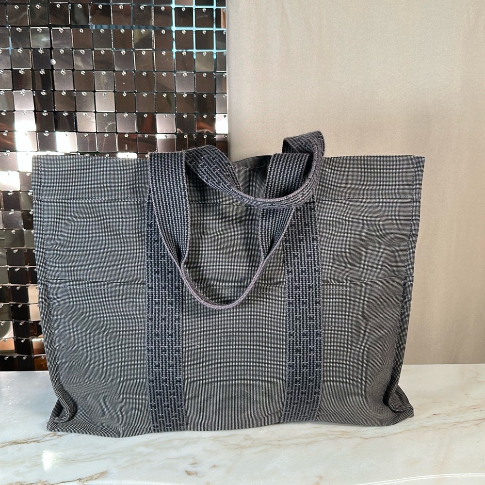 Vintage Hermes Herline TGM Tote 1990s Authentic - Picture 3 of 12
